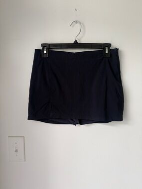 Navy Skort with Built-In Shorts